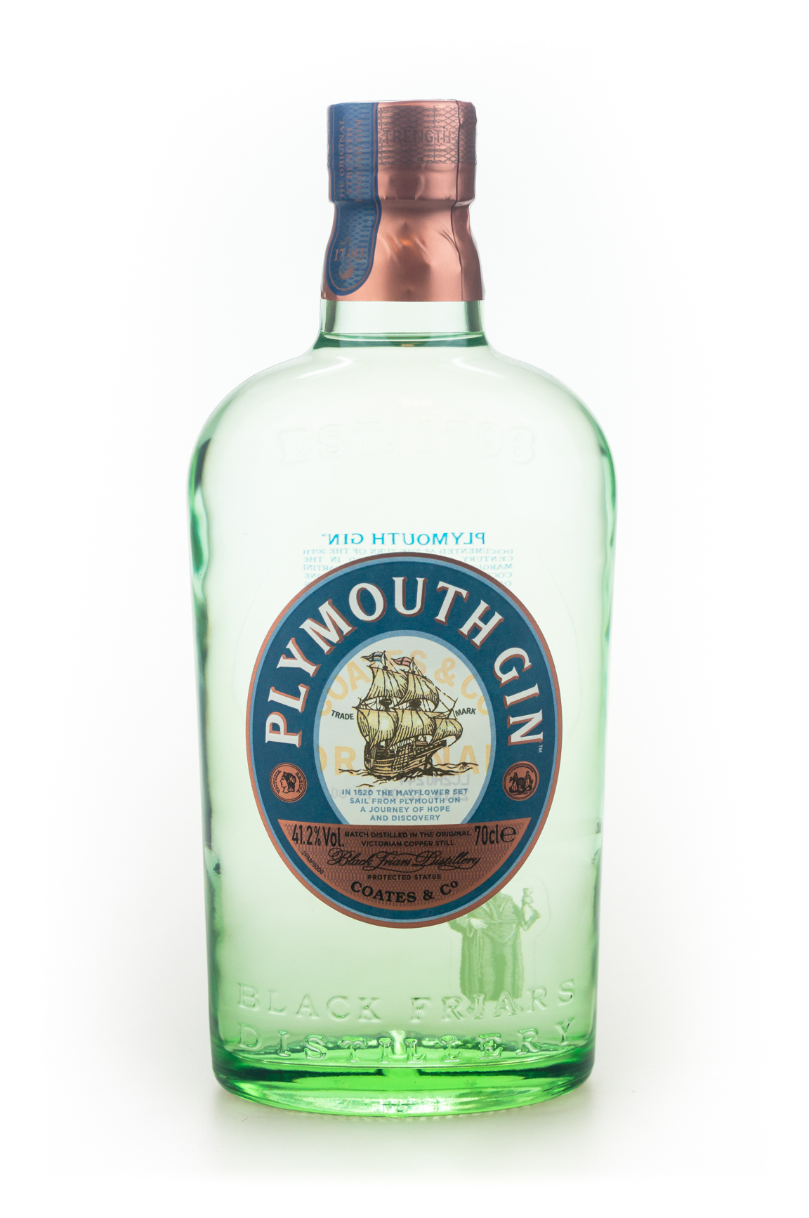 Plymouth Gin Original Strength 41,2% 0,7 l (BSC/745)- (04/01/12-2)