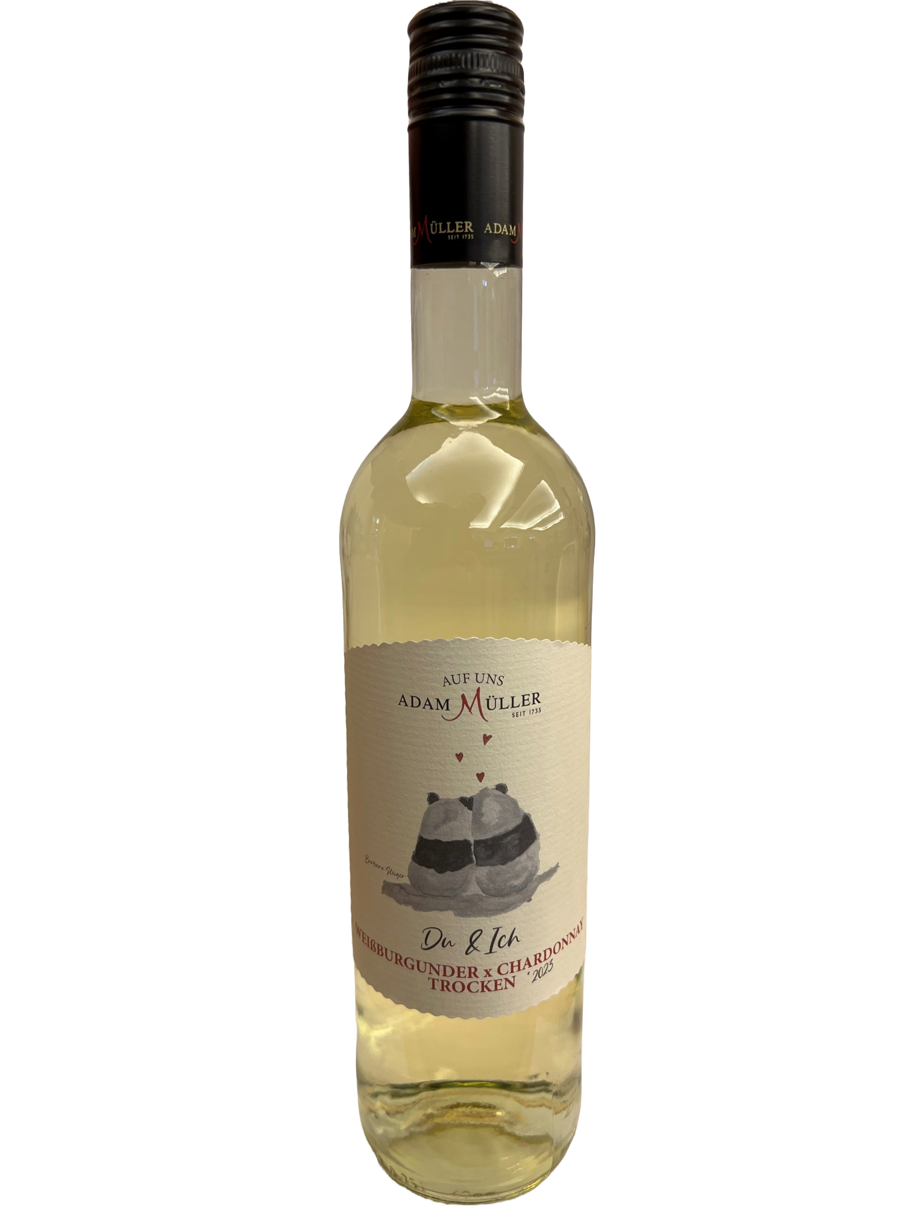 Weißburgunder x Chardonnay  DQW trocken " Du & Ich" 2023 0,75 l (AM/2180) - (2/10) Weißburgunder x Chardonnay  DQW trocken " Du & Ich" 2023 0,75 l (AM/2180) - (2/10)