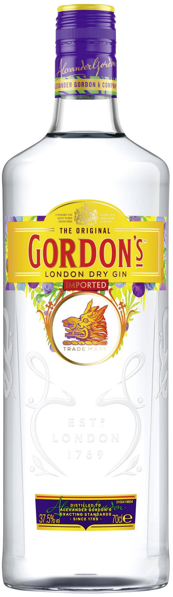 Gordon's Dry Gin 37,5% 0,7 l (BSC/296)