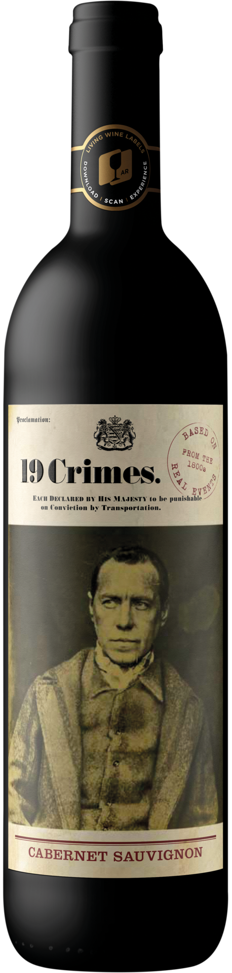 19 Crimes Cabernet Sauvignon 2021 0,75 l** - (7/8) 19 Crimes Cabernet Sauvignon 2021 0,75 l** - (7/8)