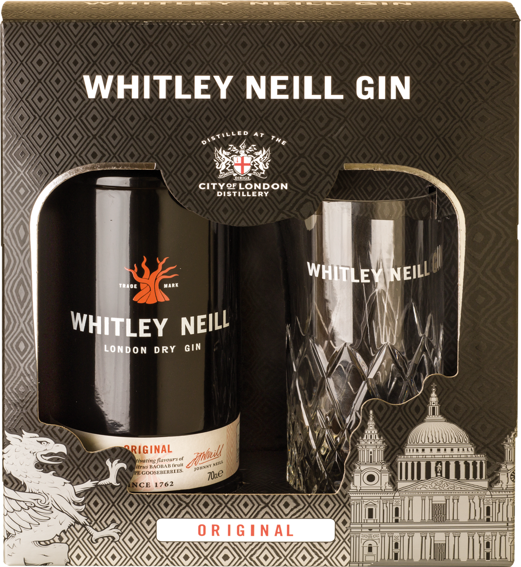 Whitley Neill Original Gin mit Glas 43% 0,7l**