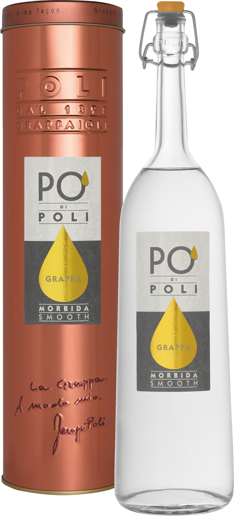 Grappa Po´di Poli Morbida (Moscato) 40 % 0,7 l** - (04/01/14)