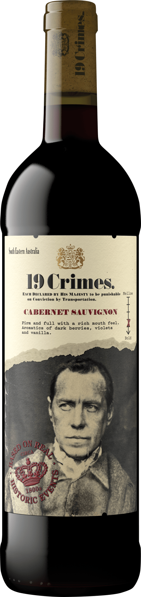 19 Crimes Cabernet Sauvignon Non Vintage 0,75 l** (008330) - (7/8)