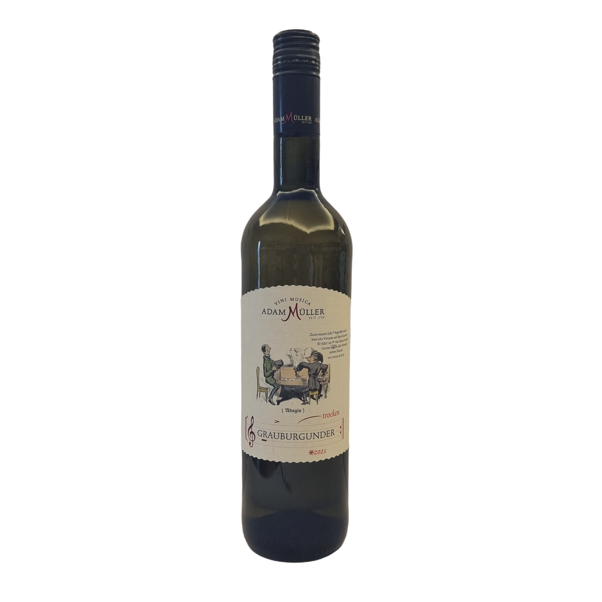 Grauburgunder trocken Vini Musica Adagio 2023 0,75 l (AM/2058) - (2/12) Grauburgunder trocken Vini Musica Adagio 2023 0,75 l (AM/2058) - (2/12)